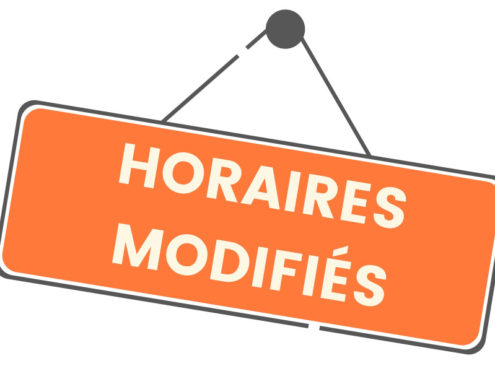 HORAIRES MODIFIES